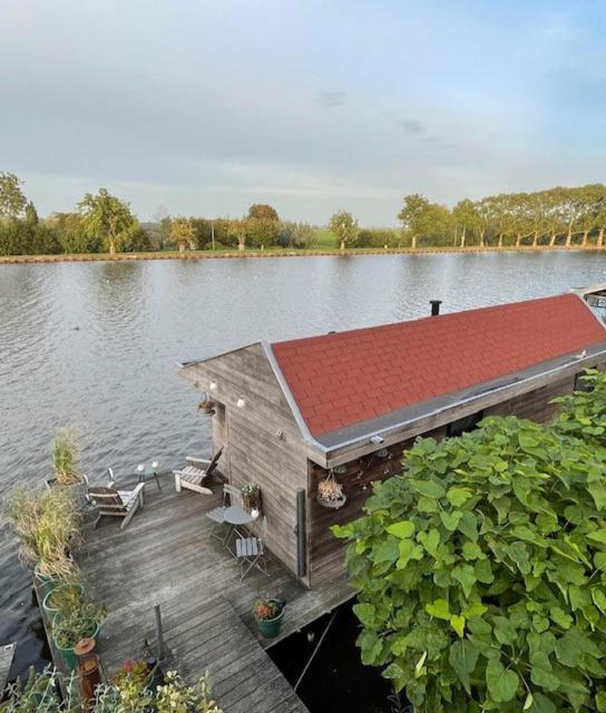 Aangenaam Op De Rijn, Woonboot, Inclusief Prive Sauna Alphen aan den Rijn Exteriér fotografie